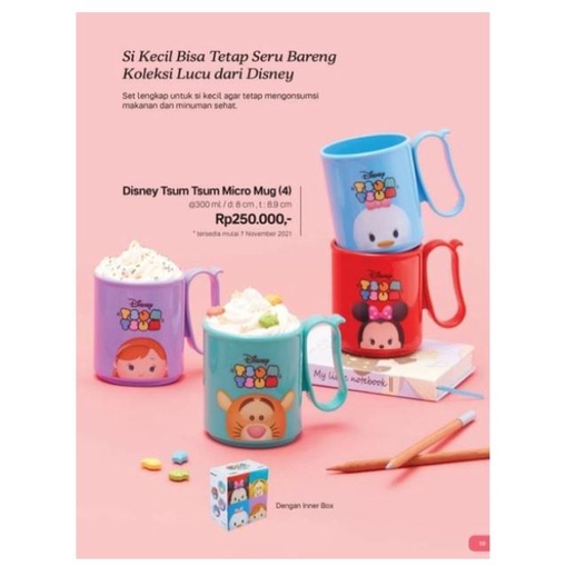 Mug Tupperware tempat minum gelas minum
