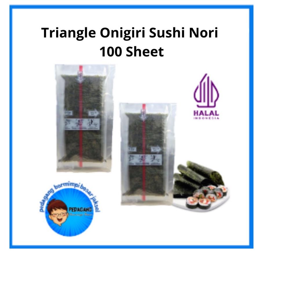 

Harga Promo ' Triangle Onigiri Sushi Nori 100 Sheet Halal MUI | Nori Onigiri ツ