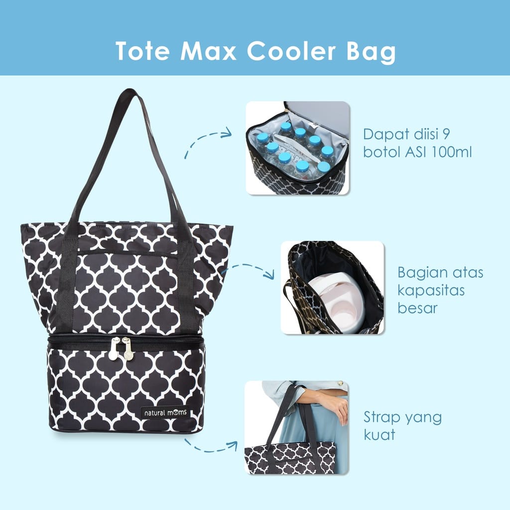 Natural Moms Tote Max Cooler Bag - Tas Penyimpan ASI