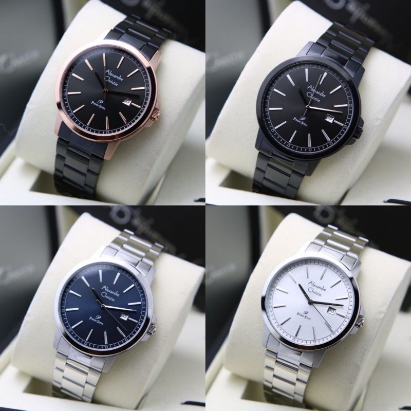 Jam Tangan Pria Alexandre Christie Ac 1014 rantai
