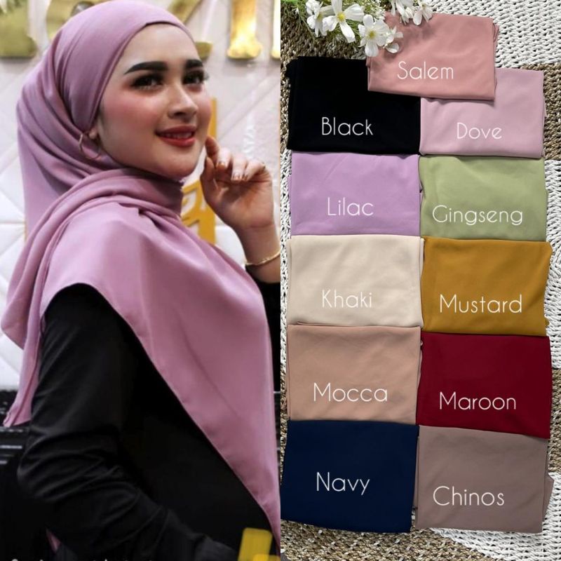 masih super beseller hijab lesty/segi empat Malaysia