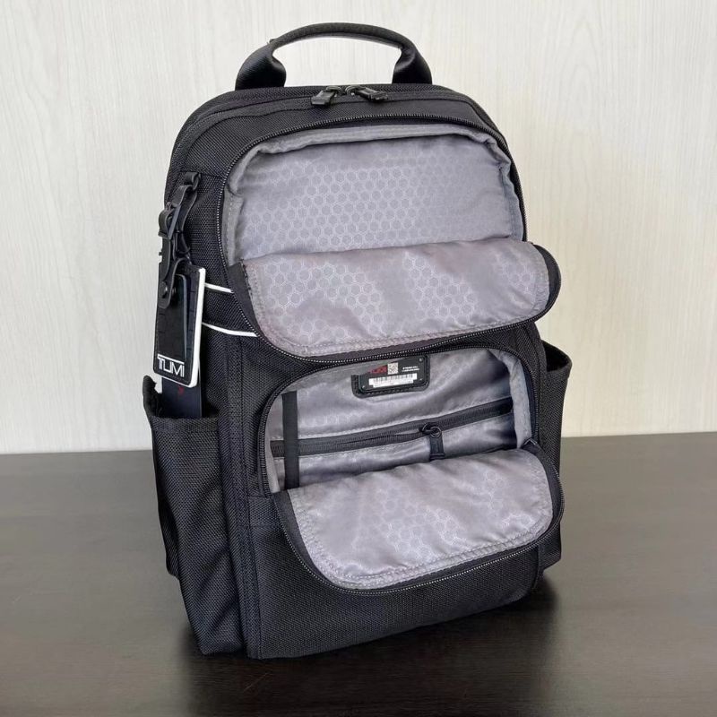 Tas Ransel Tumi Compact Alpha Bravo Black Backpack Mirror Quality