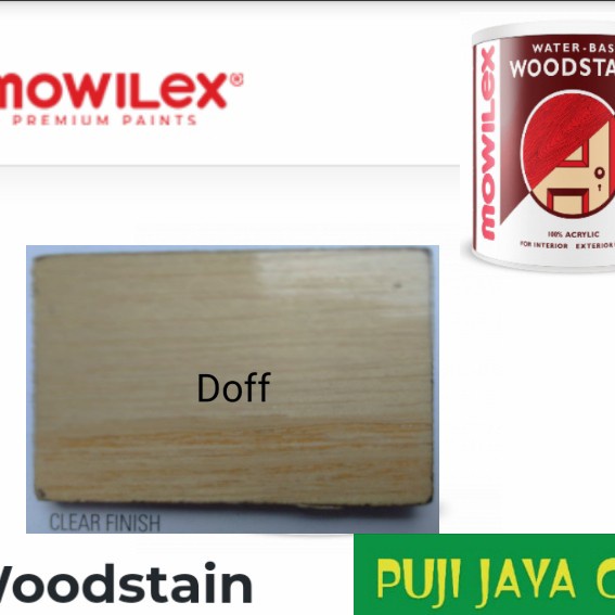 Silahkan Order] cat politur waterbased mowilex woodstain Clear Finish Doff