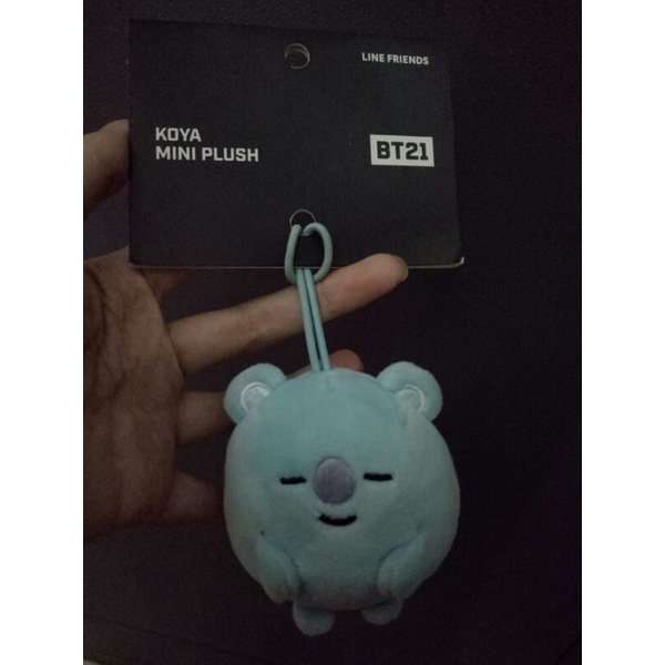 bts bt21 koya mini plush ori line friends preloved keyring keychain plushie