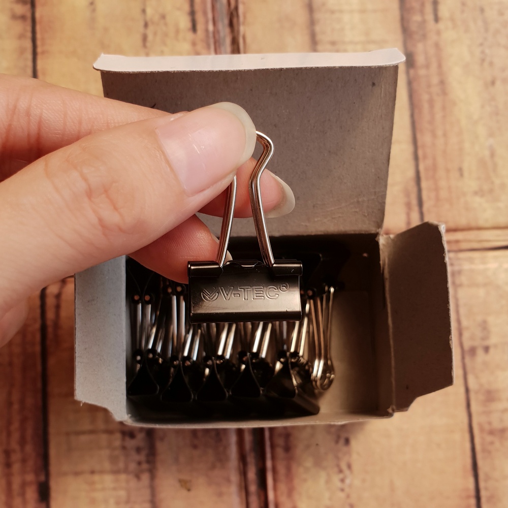 

1 PCS Binder Clips No. 105 - 107 - 111 - 155 - 200 - 260 - Klip Binder - Jepitan Kertas