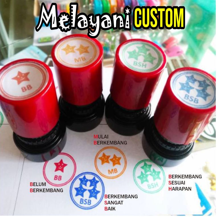

Stempel BINTANG NILAI PAUD/TK 1 set 4 buah