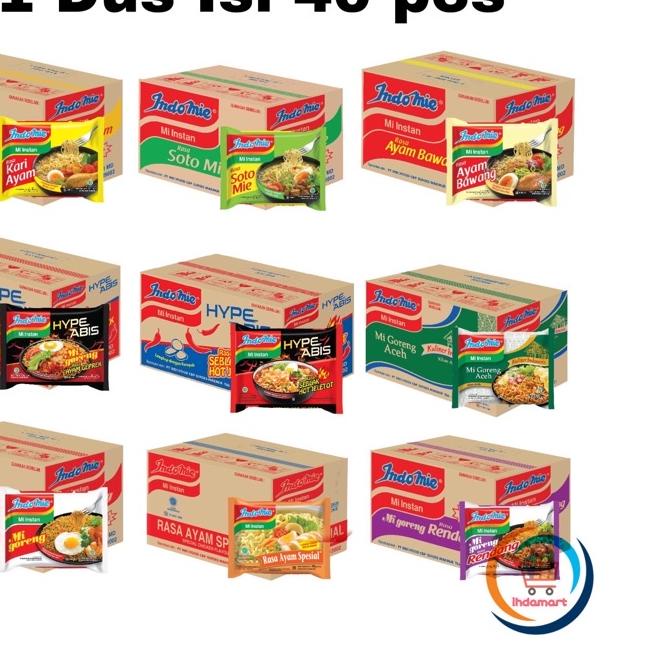 

Discount | KP8 | Indomie Goreng, Soto, Ayam Bawang, Hype Abis, Kari Ayam BISA MIX 1 Dus Isi 40 pcs