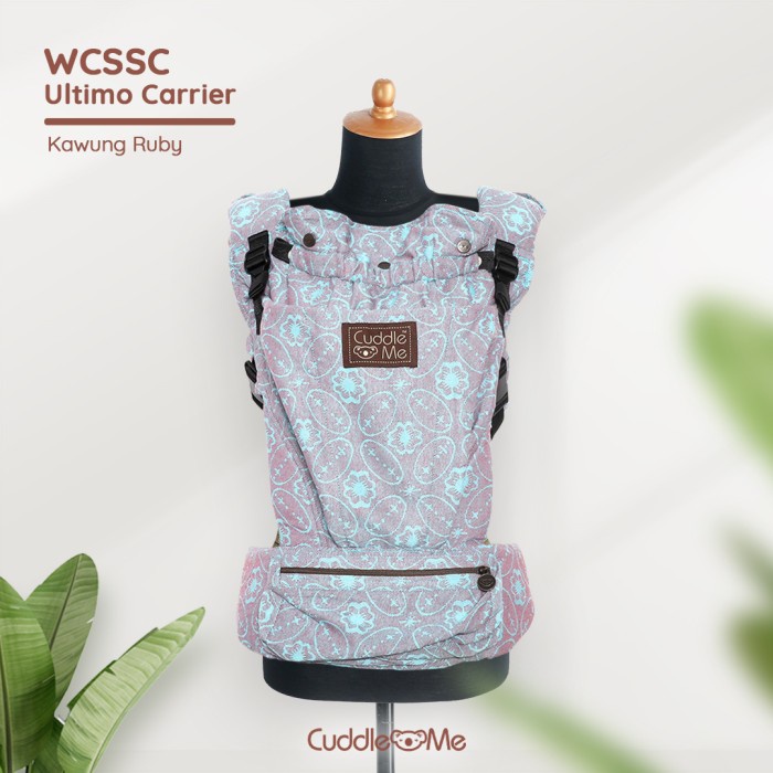 Dijual CuddleMe Ultimo WCSSC - Gendongan 4 Posisi - Gendongan Bayi - Kawung Ruby Diskon