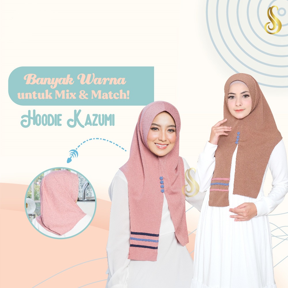 Sabilla - Hoodie Kazumi BCX Soft Pet Antem Mosscrepe Import Premium Crepe Hijab Instan
