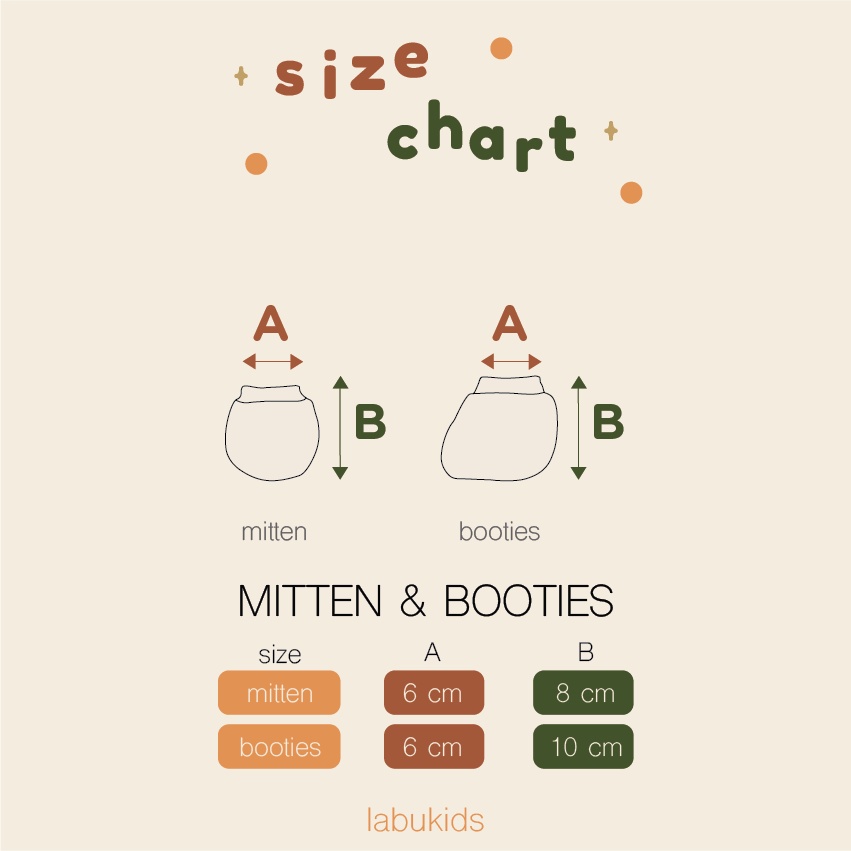 Labu Kids - Mittens &amp; Booties Baby / Sarung Tangan Kaki Bayi