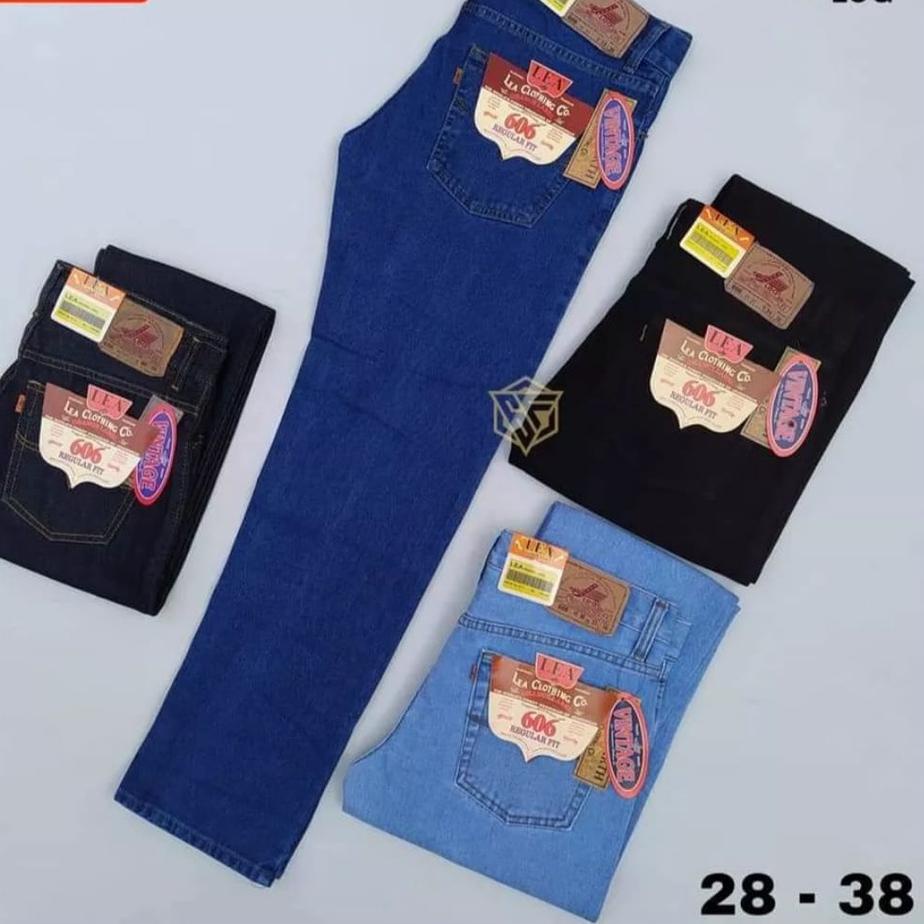 LAI501 Celana jeans lea 606 original asli standar reguler high quality - EINSTEIN OLSHOOP size 26 sampai 38 ===