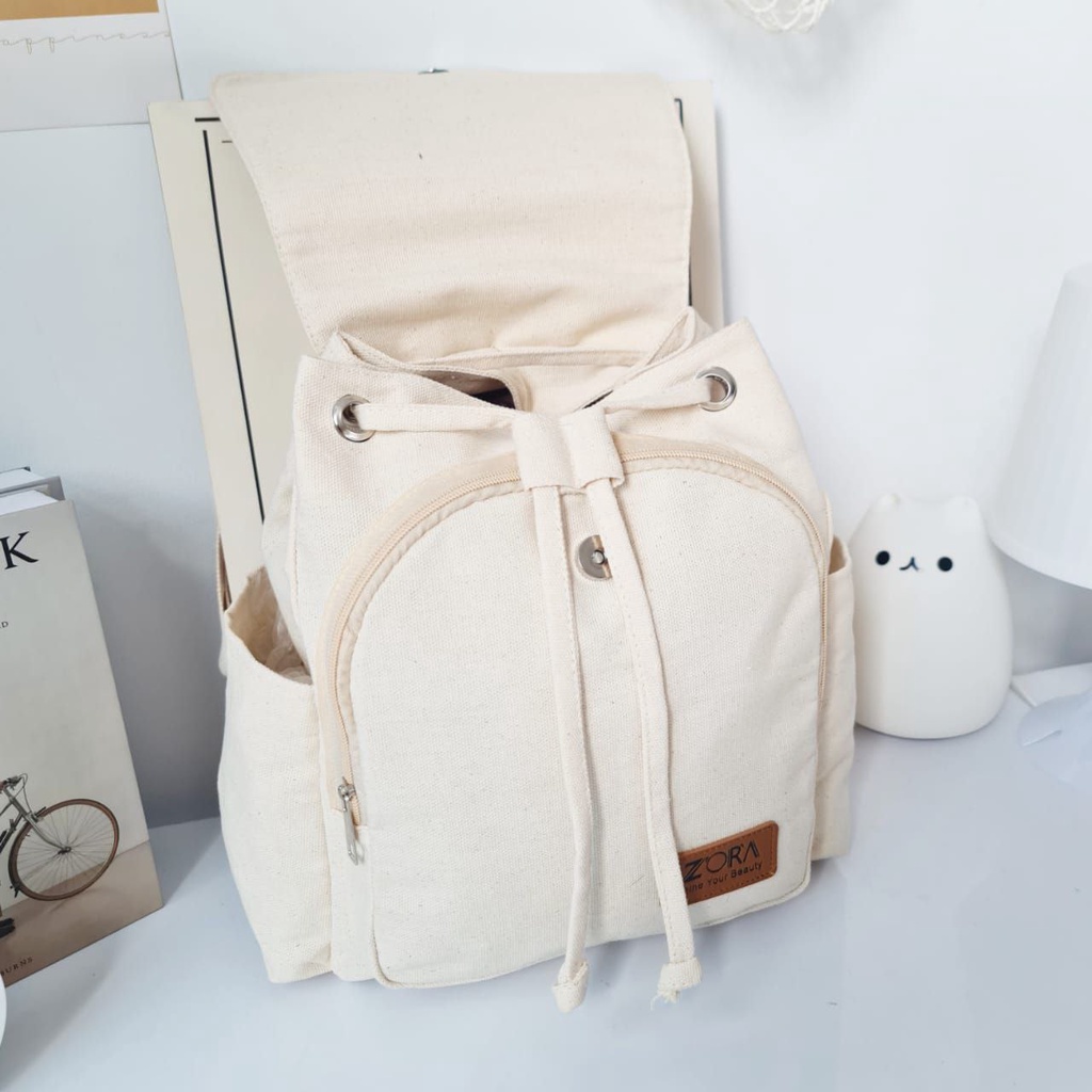 ZORA - MOA - Backpack Canvas - Tas Ransel Wanita