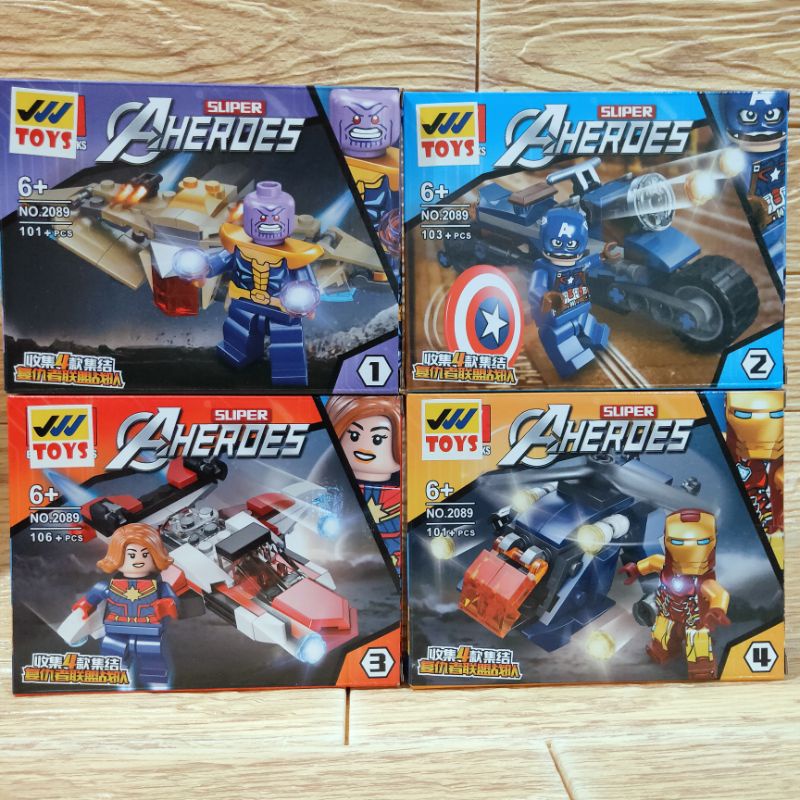Minifigure brick heroes gathering LW 2089 Heroes Assemble