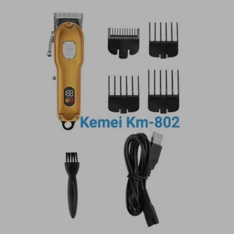 COD Alat Cukur Rambut Kemei KM-802 Hair Clipper LCD Mesin Pangkas Rambut Kemei KM-802 / MESIN CUKUR RAMBUT PROFESSIONAL HAIR CLIPPER KEMEI KM-517