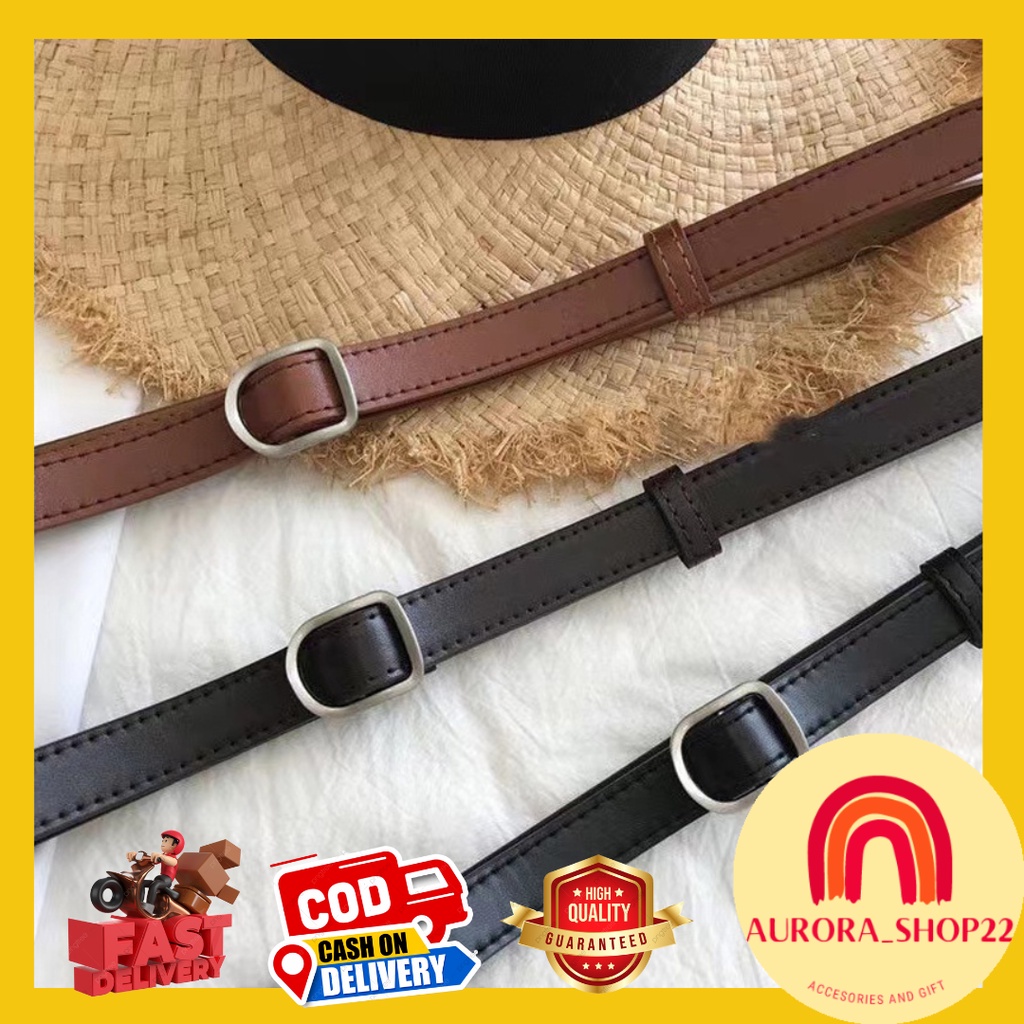 [COD] IKAT PINGGANG WANITA IMPORT FASHION ALA KOREA BELT SABUK HITAM WANITA SABUK SEKOLAH BAHAN PU