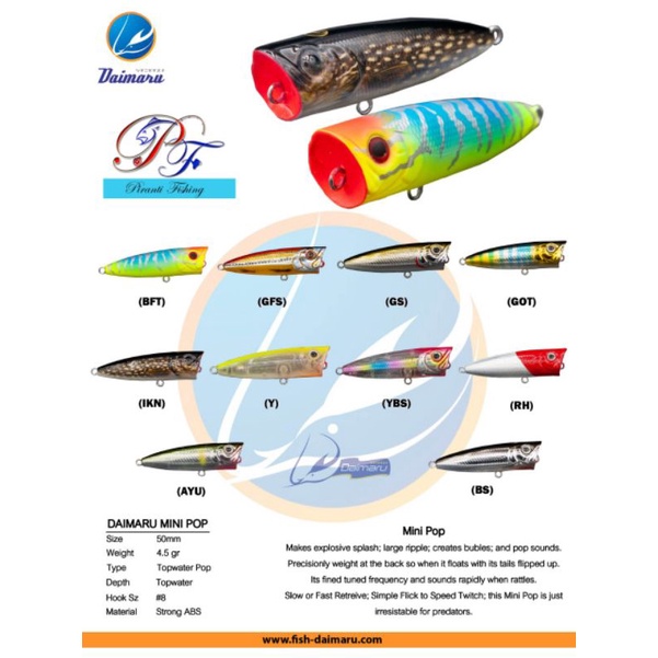 Daimaru Mini Pop Ultra Light Popper