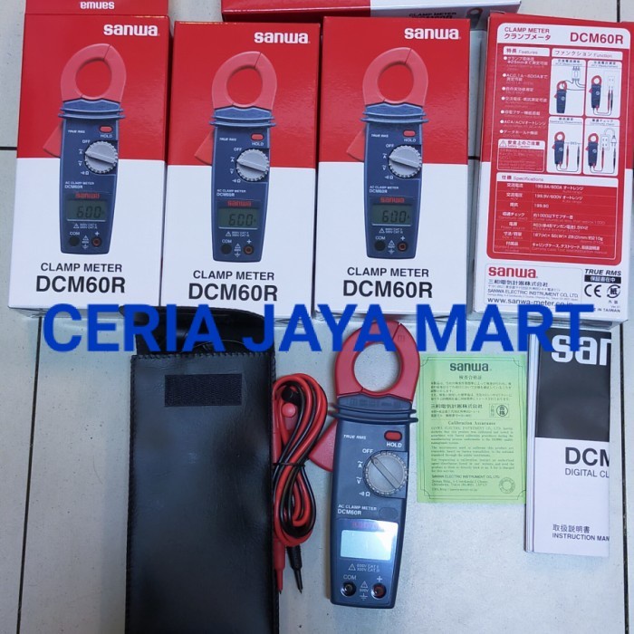 Sanwa tang ampere /clamp meter DCM60R dcm 60r original sanwa
