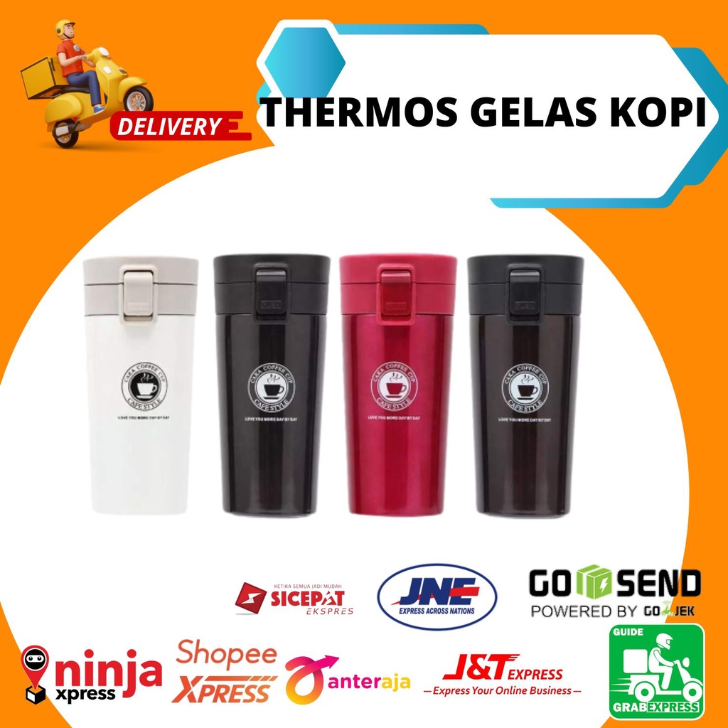 TERMOS GELAS KOPI/ TERMOS KOPI PRAKTIS MINI /RAINBOW / GELAS KOPI / TEH
