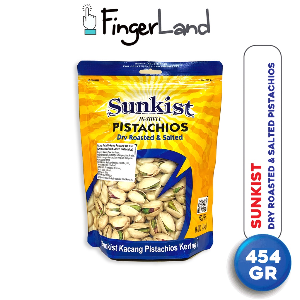 

SUNKIST Dry Roasted Pistachio 454 gram Kacang Pistachio Panggang