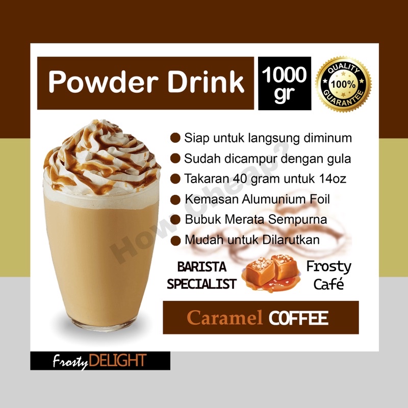 Caramel Coffee Bubuk 1kg [Ready to Drink] #007