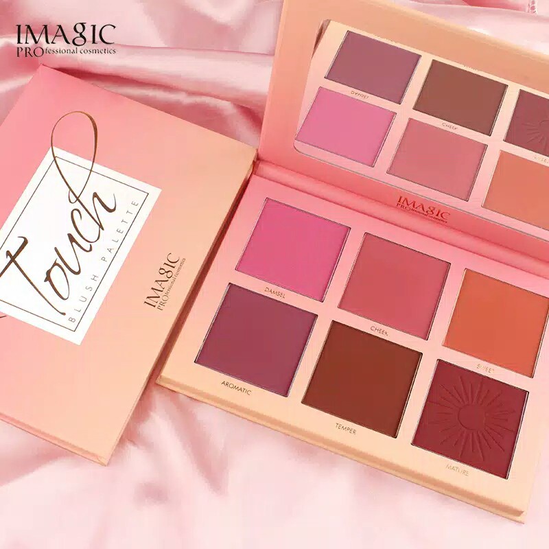 [ 100% ] [ ORIGINAL &amp; READY ] IMAGIC FA-123 6 COLORS PALETTE BLUSH ON - WARNA NATURAL &amp; SEGAR