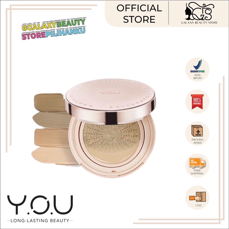 YOU NOUTRIWEAR+ FLAWLESS CUSHION FOUNDATION / CUSHION YOU TAHAN LAMA