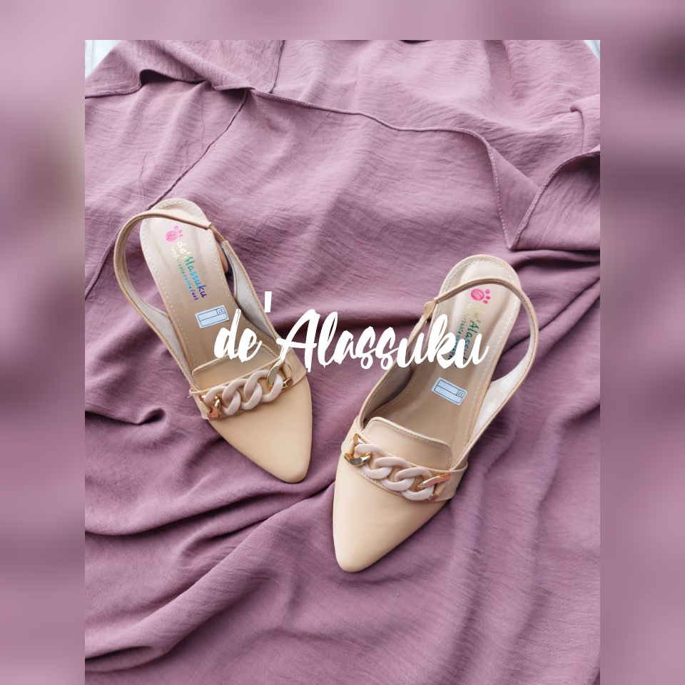 Alassuku.ID - Heels Sepatu Wanita TL Rantai