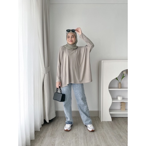 Knit Batwing Oversize Top