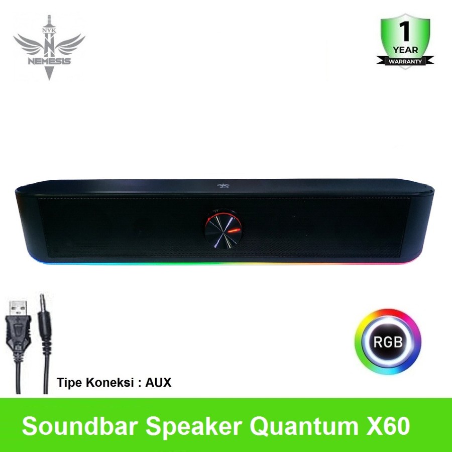 Speaker Soundbar NYK Nemesis X60 Quantum RGB