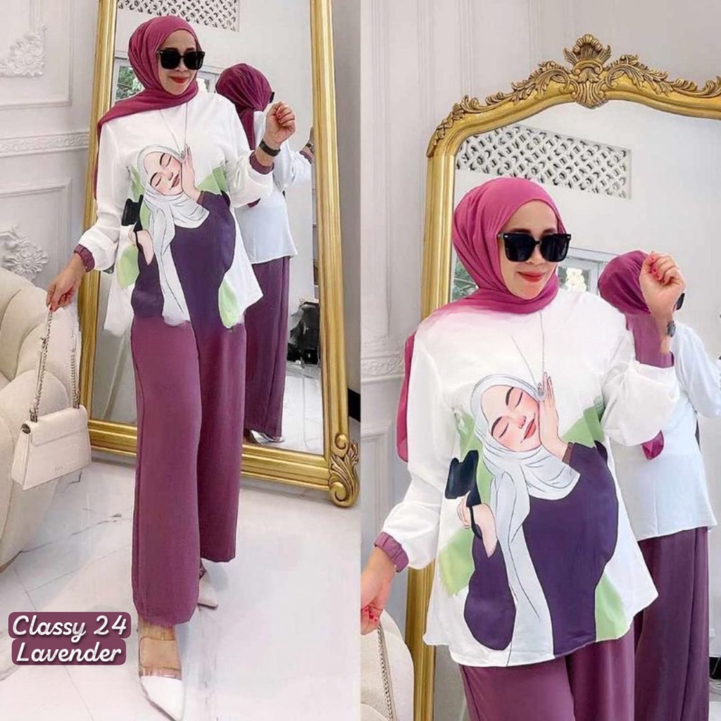 KIRANA SET CRINKLE PRINTING LD 110 // SETELAN KOMBINASI // ONE SET KIRANA // SET KIRANA // SET AYRA 