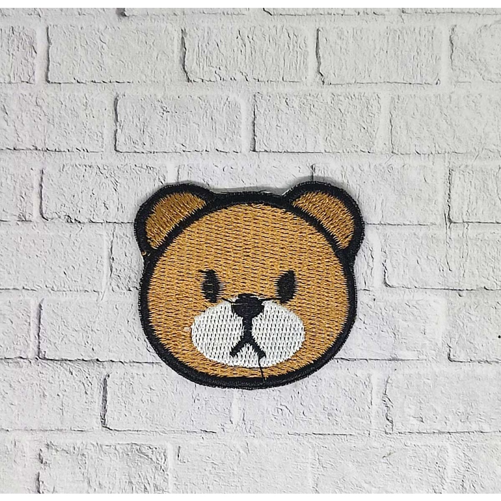 Patch bordir KARAKTER TEDDY BEAR HEAD