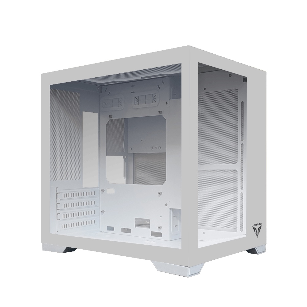 Jual PC Case Casing Prime X [KM] Glass Dual Chamber mATX Gaming Case