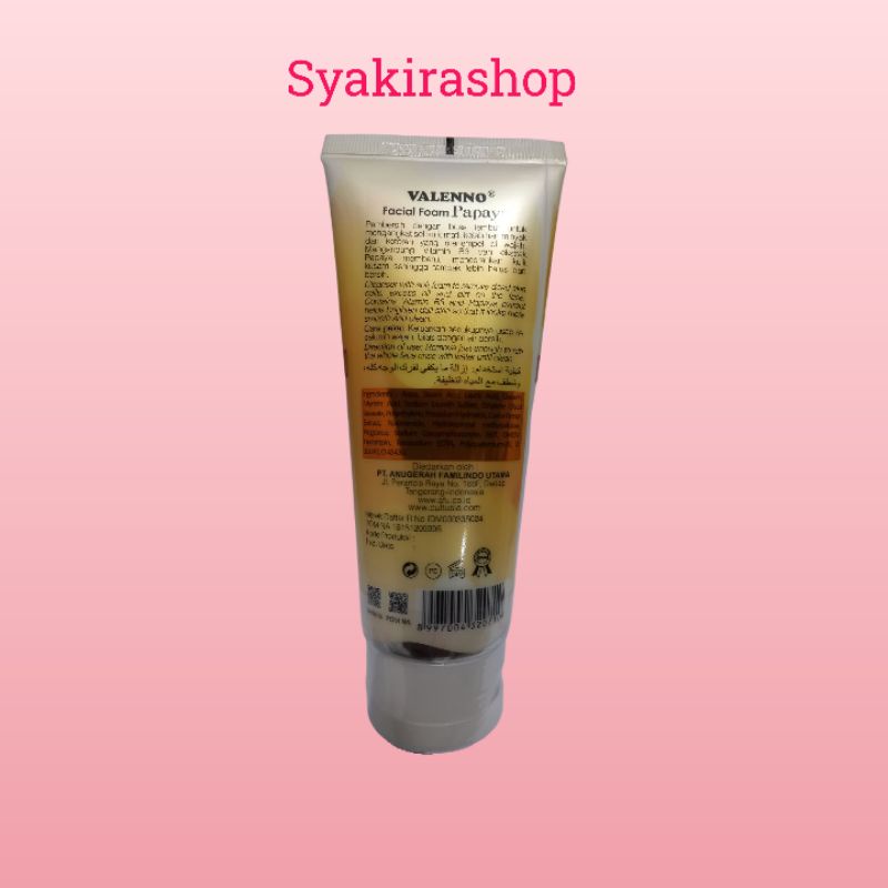 Papaya Valeno Facial Foam 100ml