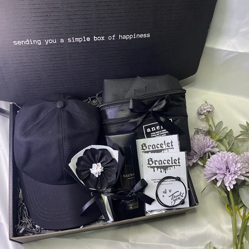 

GIFTBOX HAMPERS KADO HADIAH BLACKSERIES HITAM PUTIH