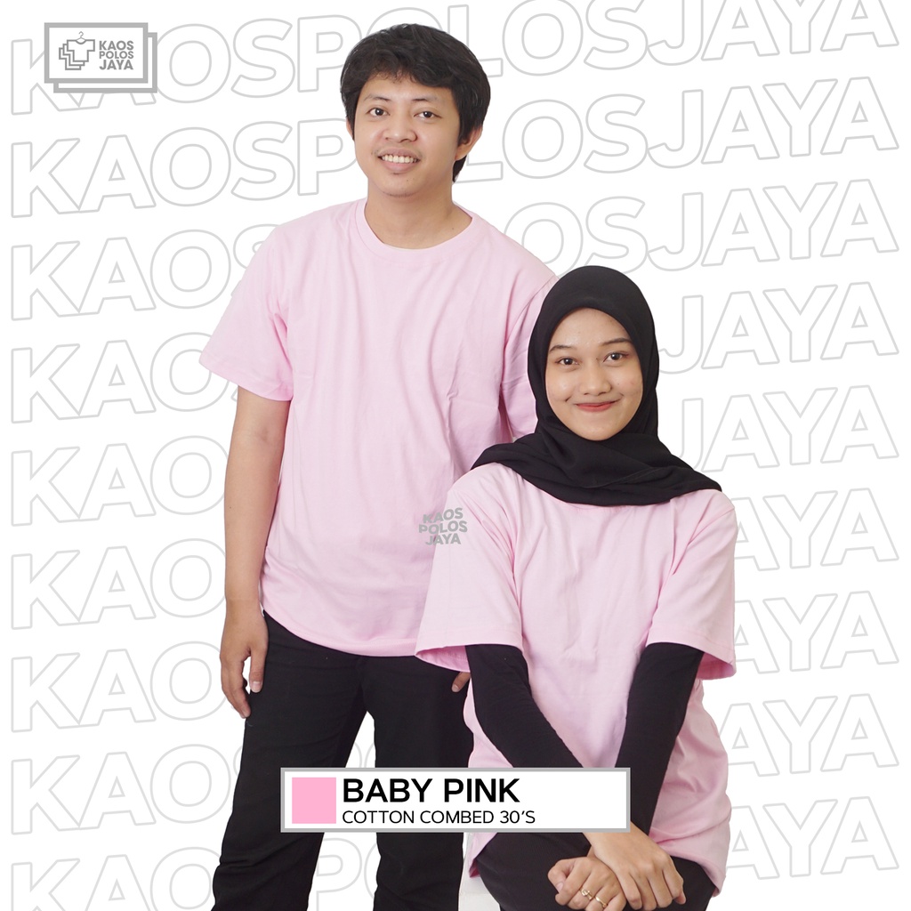 KAOS POLOS BABY PINK/ KAOS POLOS COTTON COMBED 30S BABY PINK/ KAOS PREMIUM