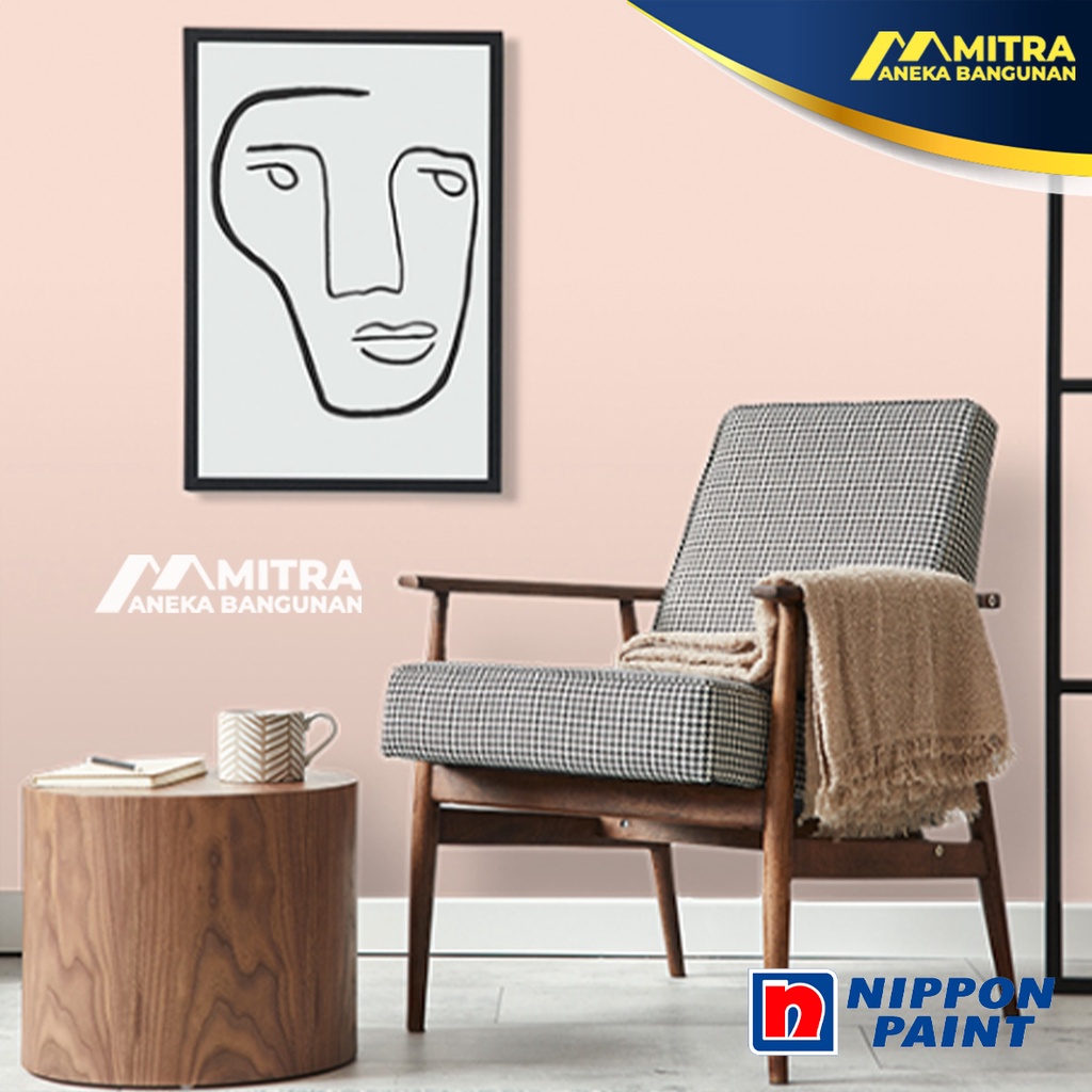 CAT TEMBOK EKSTERIOR INTERIOR NIPPON PAINT SWEET DREAMS NP R 1257 P / VINILEX ELASTEX SPOTLESS / PIN