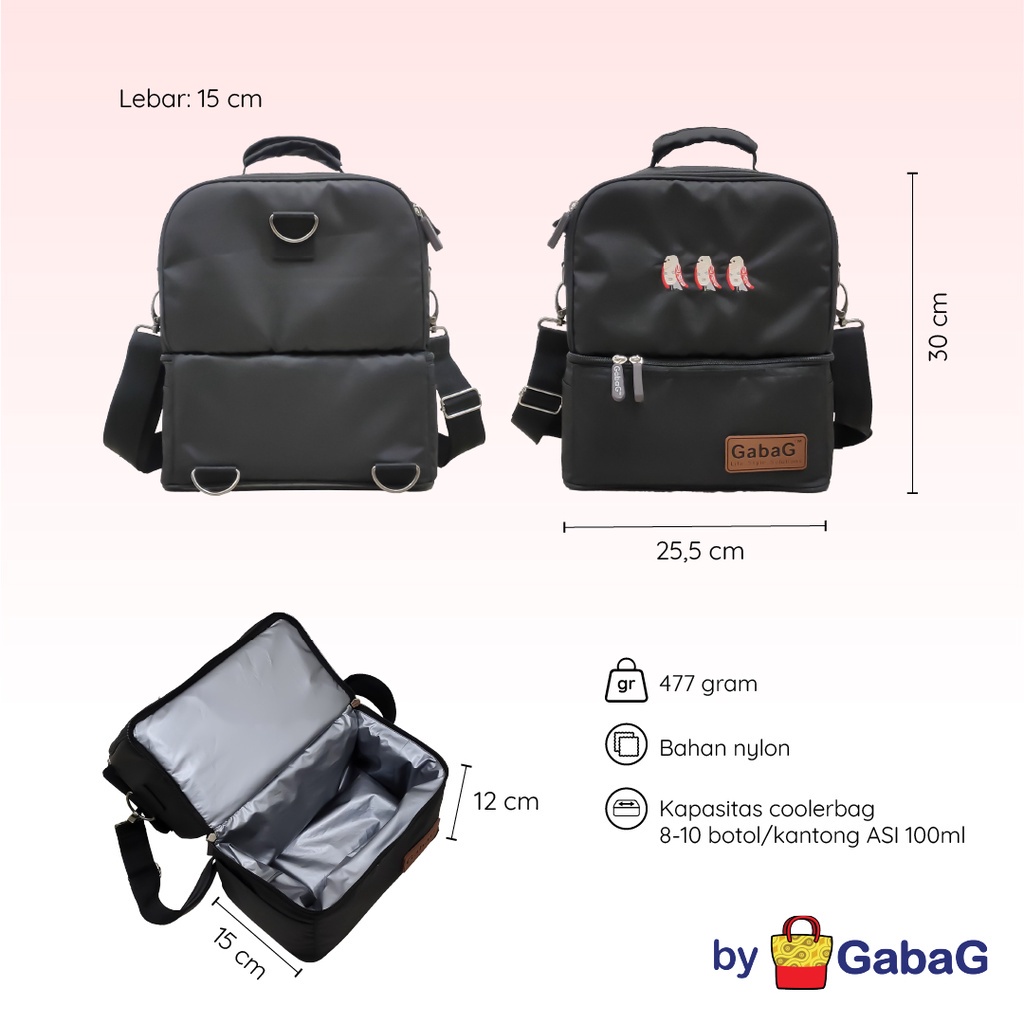 PMS283 GABAG COOLER BAG  | THERMAL BAG | BACKPACK | TAS PENYIMPAN ASI