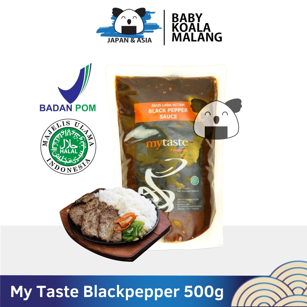 

MY TASTE Blackpepper Sauce 500 g Halal │ Saus Cocol Rasa Lada Hitam..