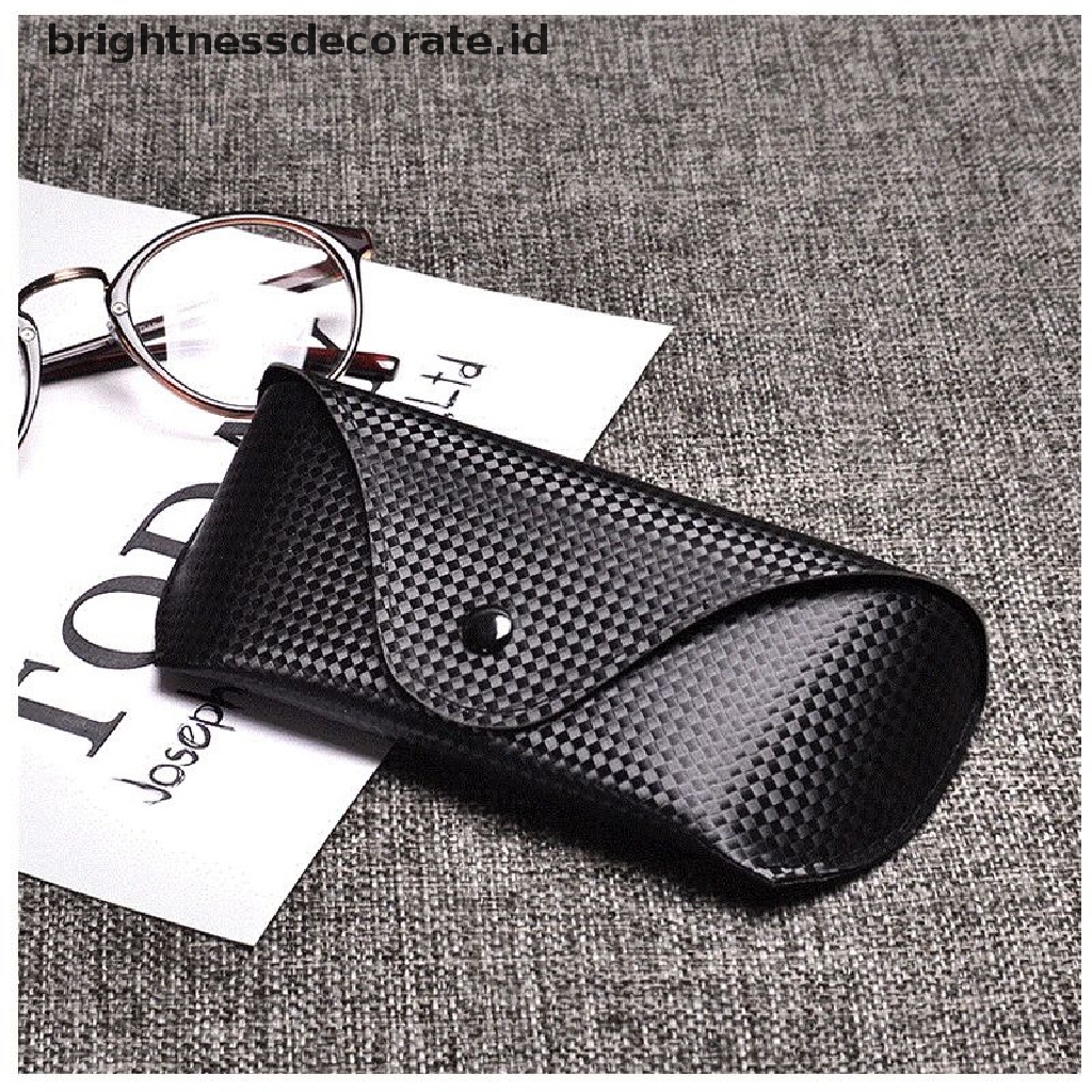 [Birth] Portable PU Sunglasses Case Kotak Kacamata Pelindung Kulit Hitam Kualitas Tinggi [ID]