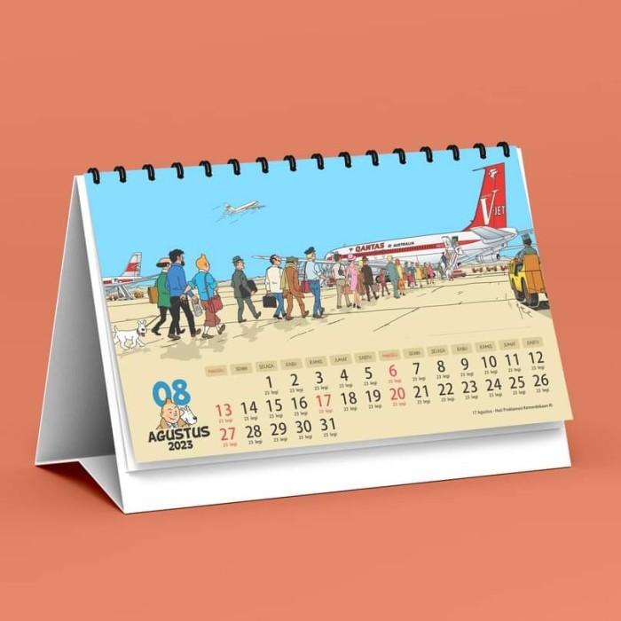 

kalender meja Tintin 2023