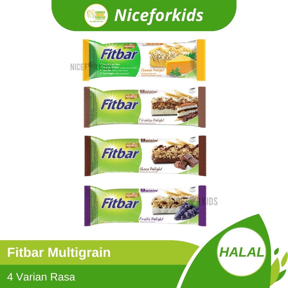 Fitbar Rasa Tiramisu Coklat Fruits Nuts / Cemilan Sehat Instan Untuk Diet 1 box isi 5 pcs