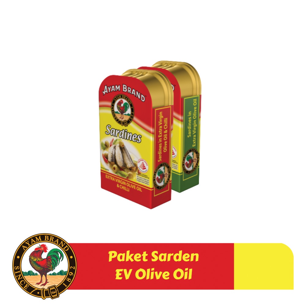 

Ayam Brand - Paket Sarden Extra Virgin Oil 120gr