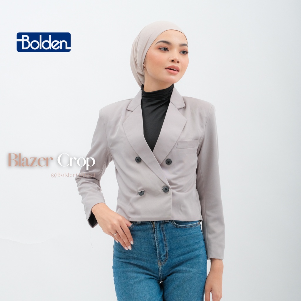 BLAZER WANITA -BLAZER CROP - BLAZER WANITA TRENDY - B10 - BOLDEN