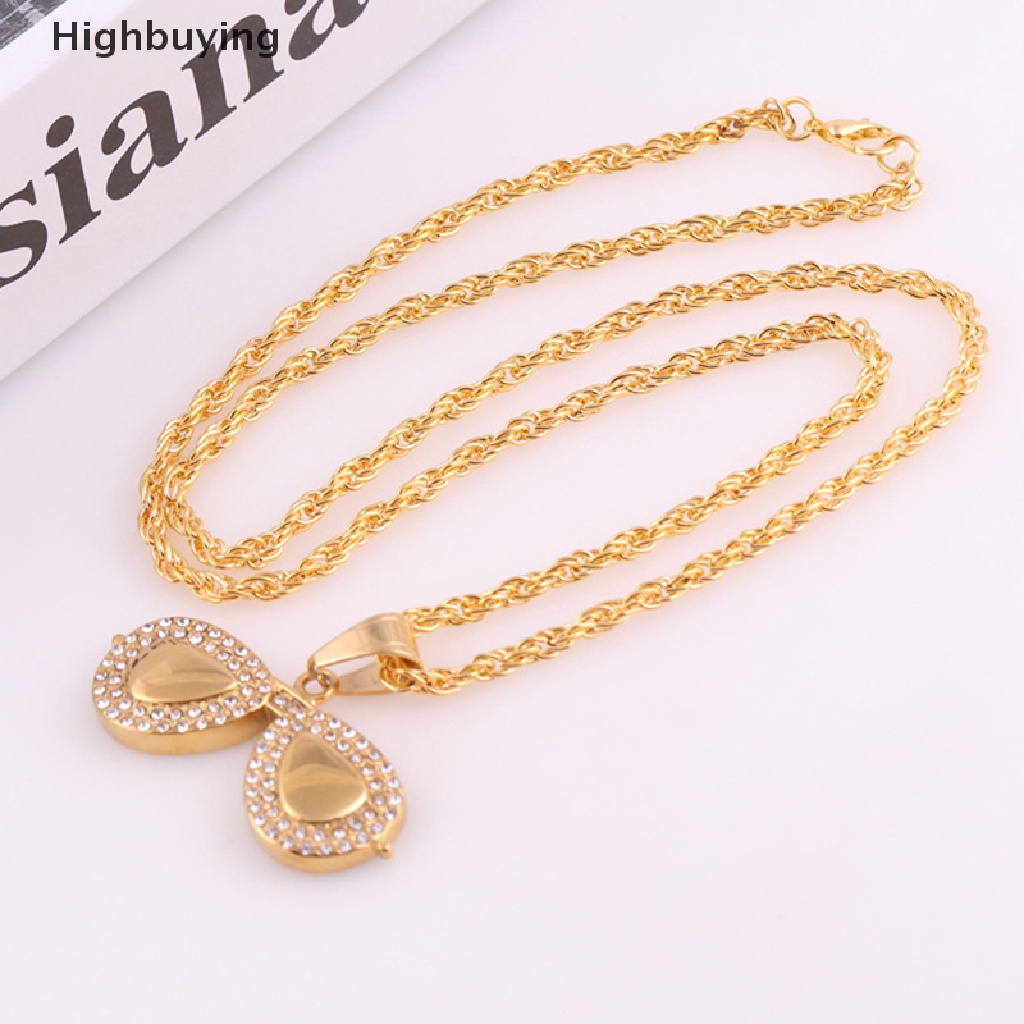 Hbid Punk Hip Hop Huruf Kepala Singa Kalung Badut Berlian Imitasi Rantai Liontin Necklaces Glory