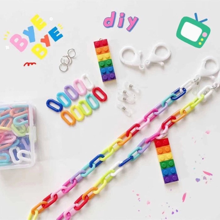 

HOT PROMO DIY kalung masker lego/tali rantai masker/mask chain/strap masker