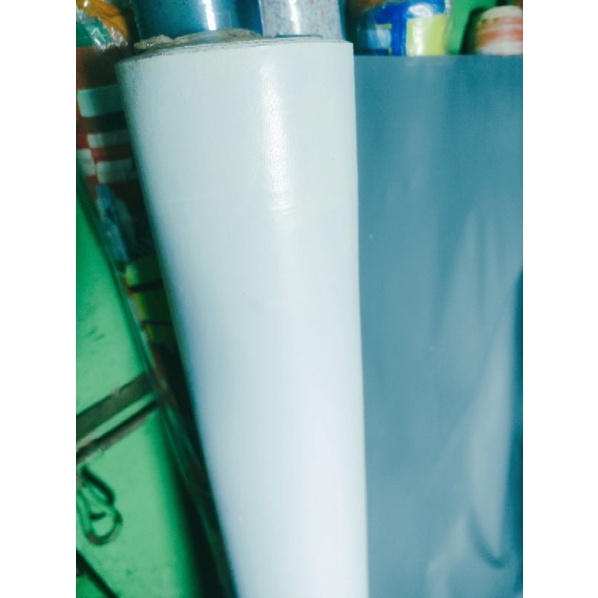 Jual Karpet Lantai Plastik Vinyl Meteran Warna Putih Polos Alas Taplak