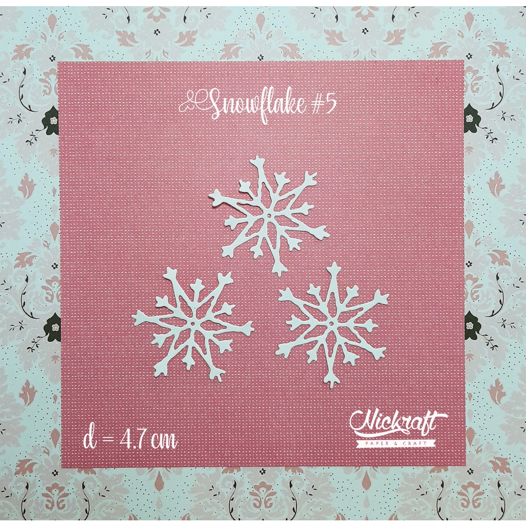 

SNOWFLAKE #5 - Hiasan Scrapbook Salju Winter Snow