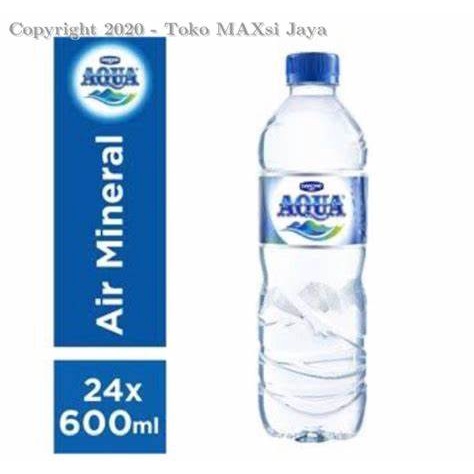 

AQUA 600 ML AIR KEMASAN ISI 24 BOTOL PER DUS