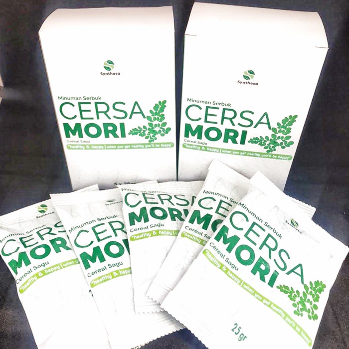 

(PROMO) Cersa Mori | Tepung sagu | Organik Oats | Tepung sagu daun kelor Cersa Mori | kemasan sachet non kardus