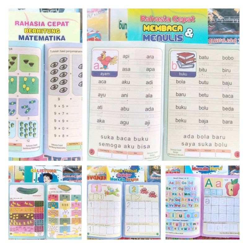 Buku Anak Hebat Belajar Membaca Menulis Berhitung Calistung Untuk Anak PAUD